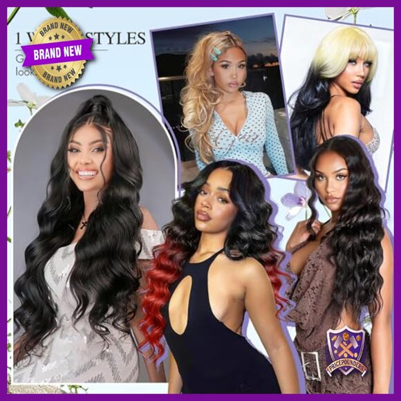 30 Inch 13x6 Lace Front Wig Human Hair Body Wave Glueless Pre Plucked main image 6